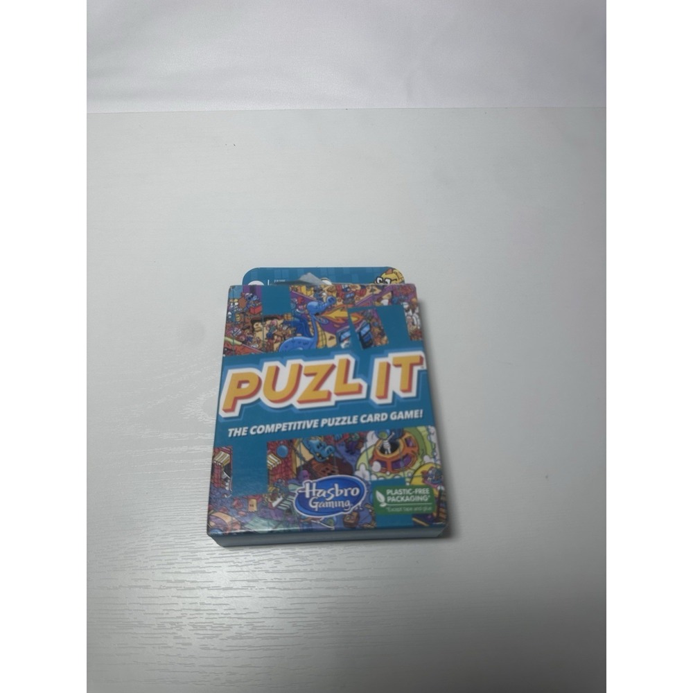 Hasbro Gaming Puzl It Game Competitive Puzzle Kids Card Game Hasbro Pizza Party